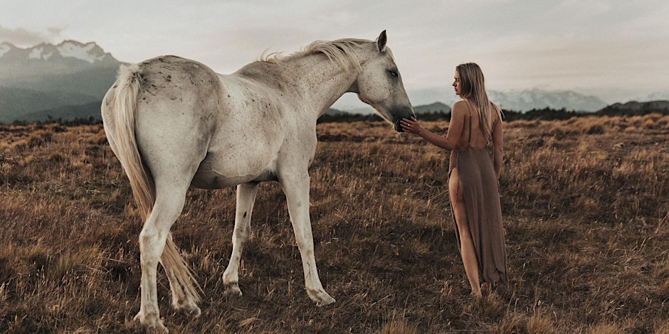 woman with horse for profoto event