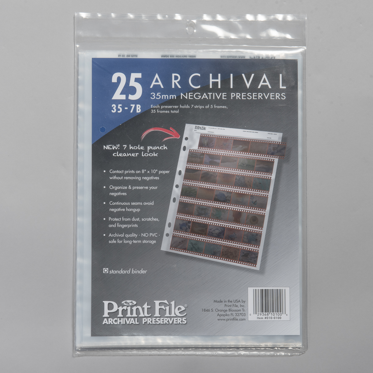 Print File Archival Negative Sleeves 35-7B – Beau Photo Supplies Inc.