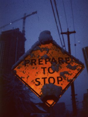 Prepare To Stop Sign