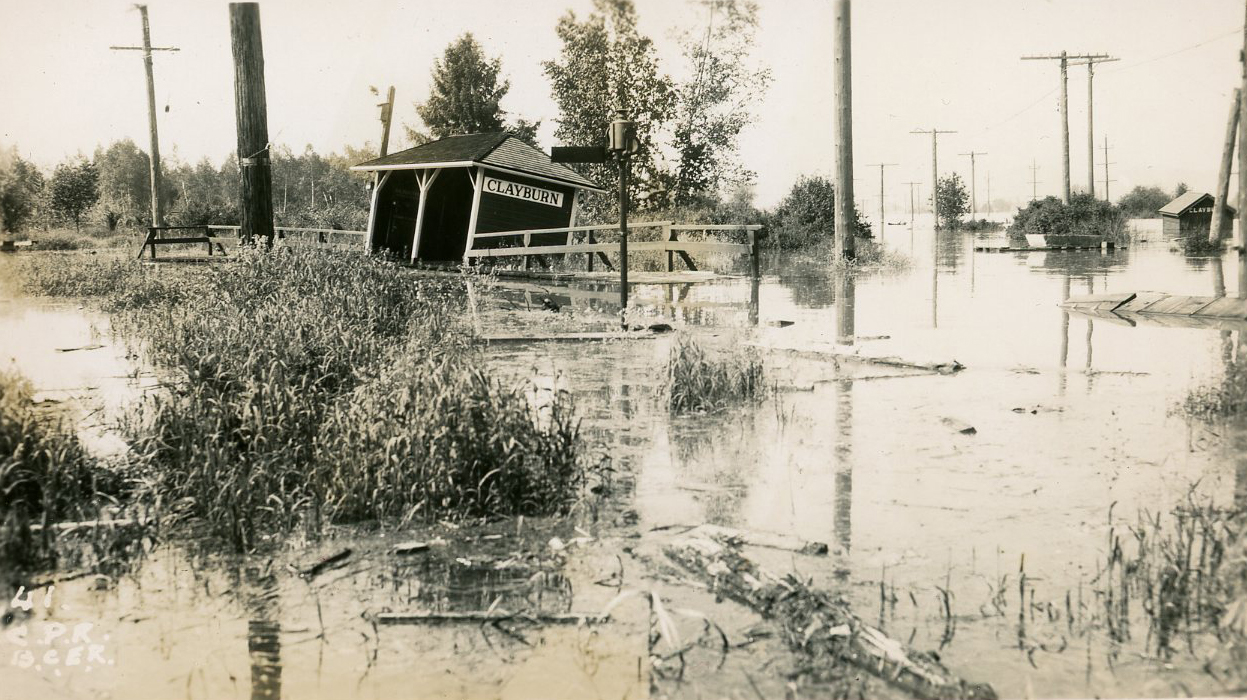 Blog post photo, 1940s flood, flooded land