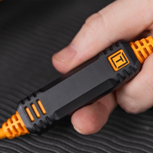 Tether Tools TetherPro Optima 10G USB-C, Straight to Right Angle Cable, Orange - Image 2