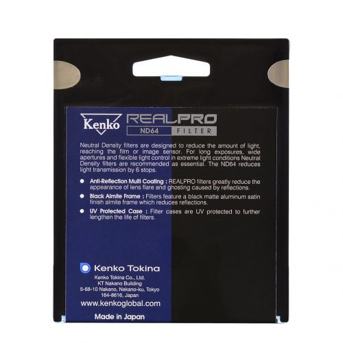 Kenko Realpro 6 stop ND64 1.8 Filter