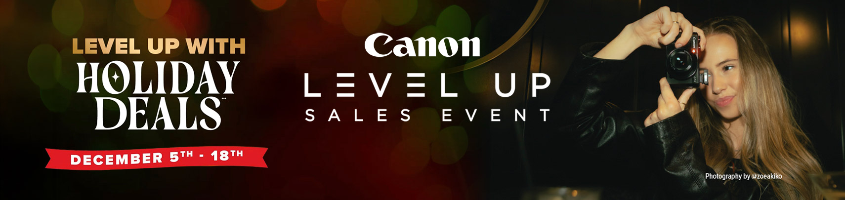 Canon Black Friday 2025 Sale Banner
