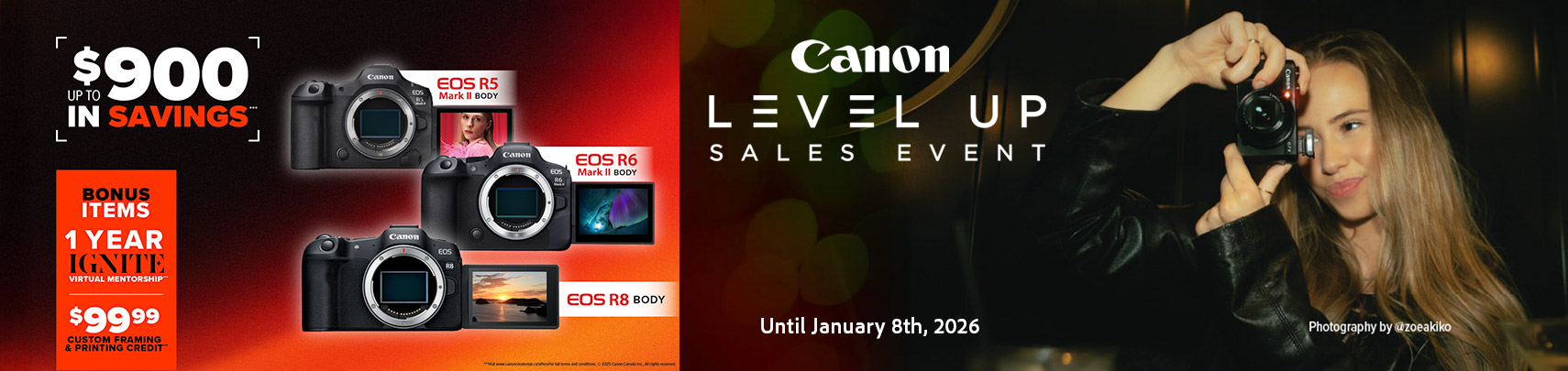 Canon Black Friday 2025 Sale Banner