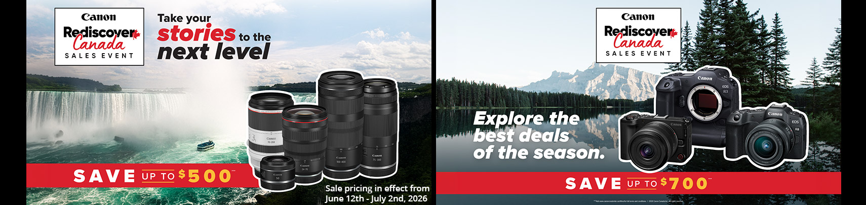 Canon Rediscover Canada Sales Event - banner image