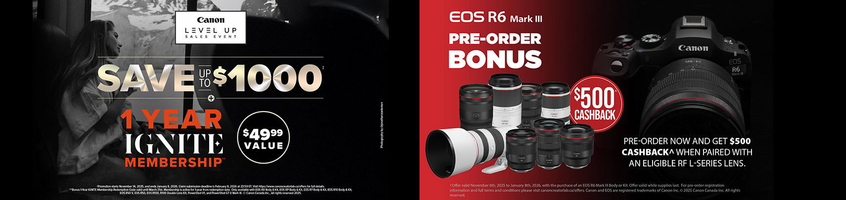 Canon November 2025 Sales Banner