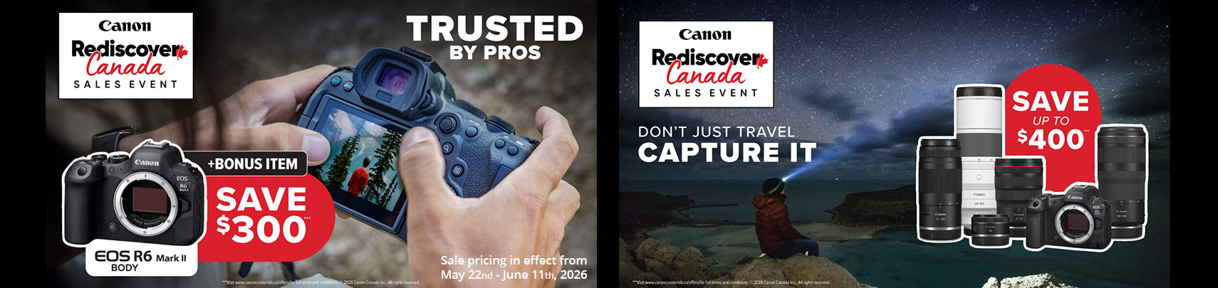 Canon May 2026 Sale Banner