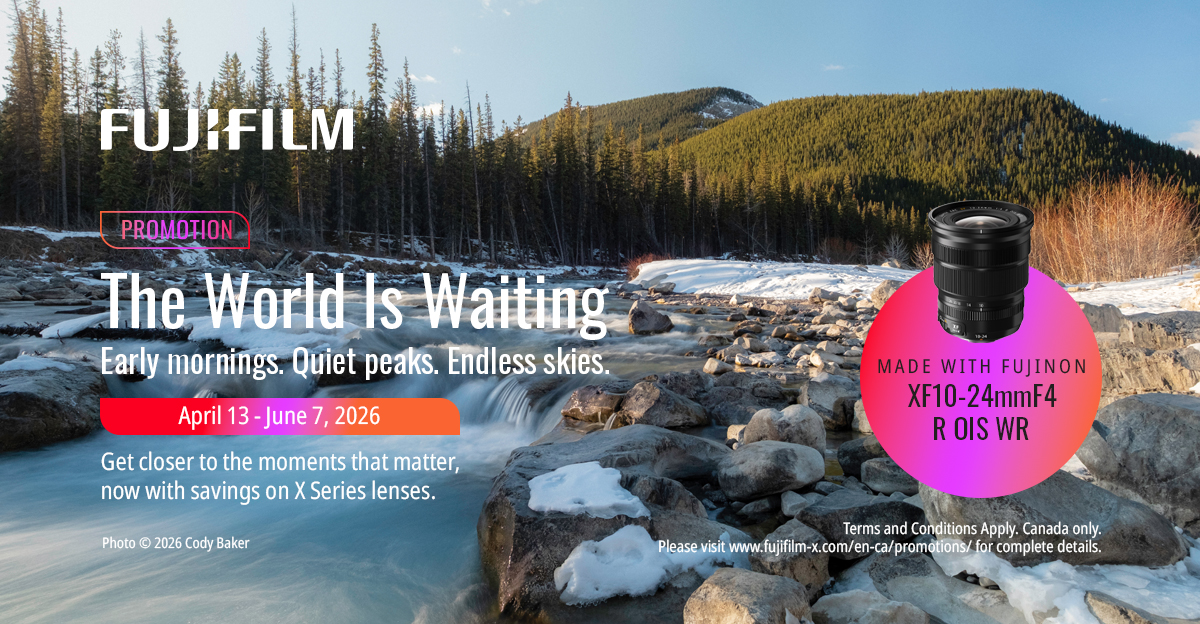 Fujifilm Landscape Lens Promo Banner Spring 2026