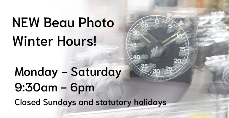 beau photo new hours banner
