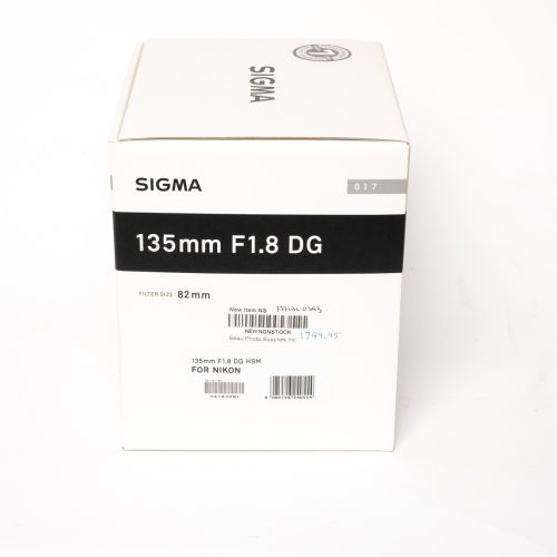 Sigma 'Art' 135mm F1.8 DG HSM (Nikon FX-F mount)'