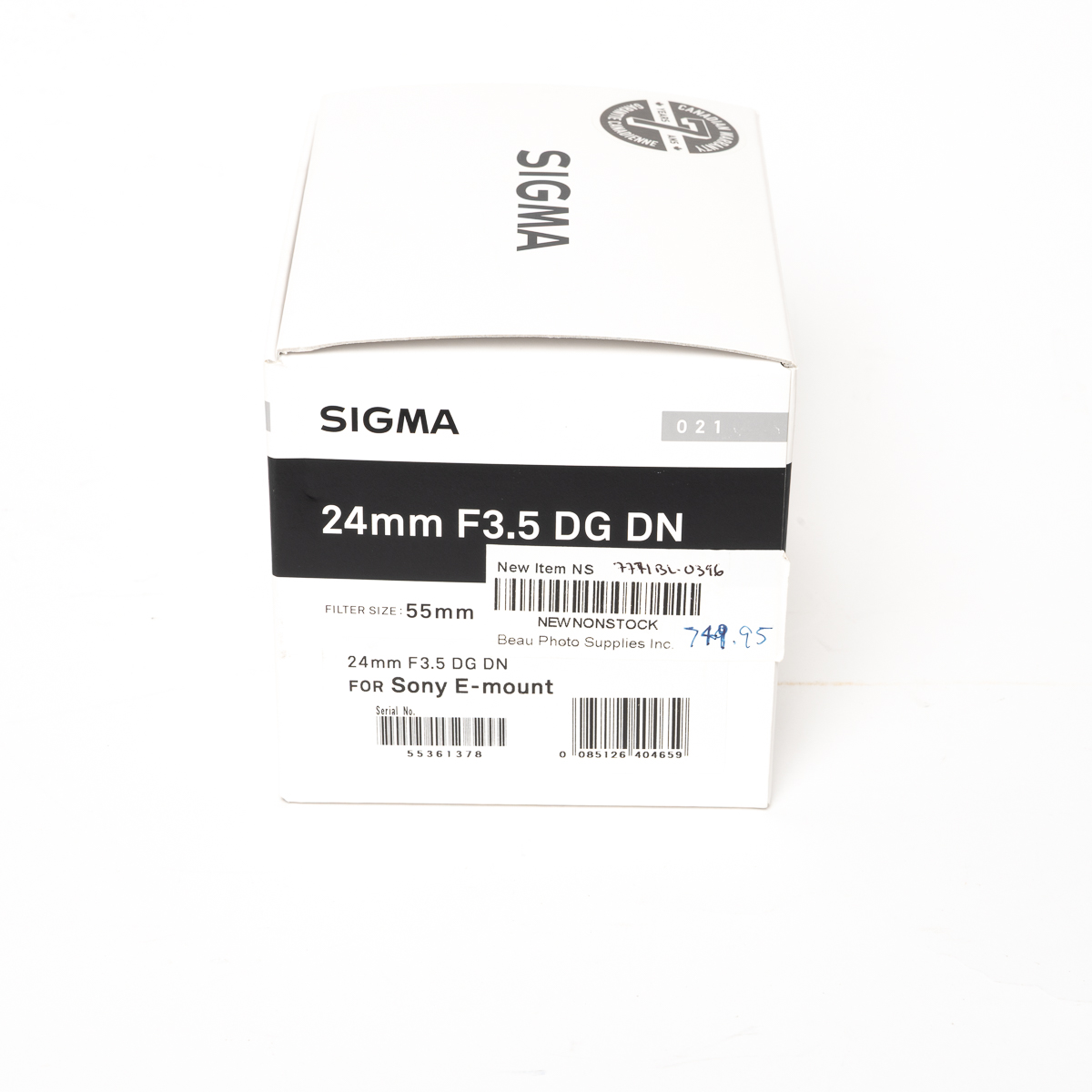 Sigma 'Contemporary' 24mm F3.5 DG DN Lens (Sony E mount)