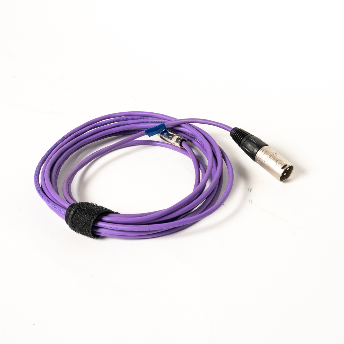 XLR Male to RCA male 14ft Purple