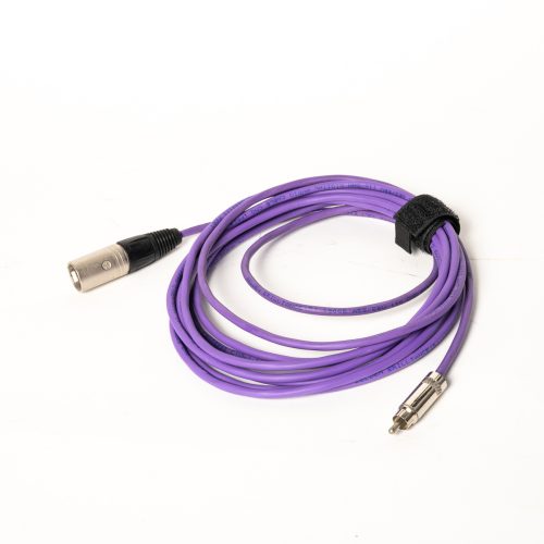 XLR Male to RCA male 14ft Purple