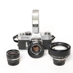 Canon EX Auto W/ 50mmf f1.8, 35mm f3.5, 125mm Lens f3.5, Canonlite D Flash