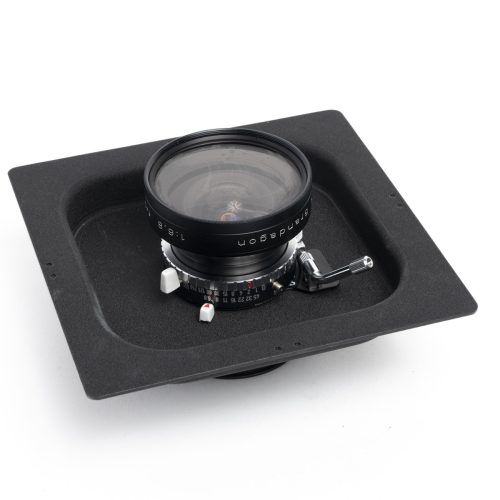 Used Rodenstock Grandagon 90mm f6.8 large format lens on recessed board