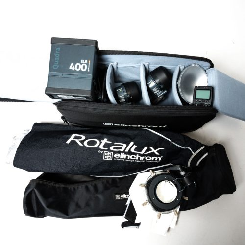 Used Elinchrom ELB 400 Kit w/ 2- heads , softbox - Image 7