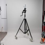 Matthews crank stand with wheels partially open