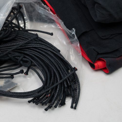 Matthews 8x8 ft Scrim set single and Double Black Net cord ties