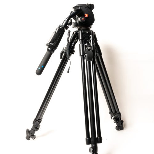 Used Manfrotto 351 MVB2 Tripod w/503HDV & Lance Control Pro - Image 2
